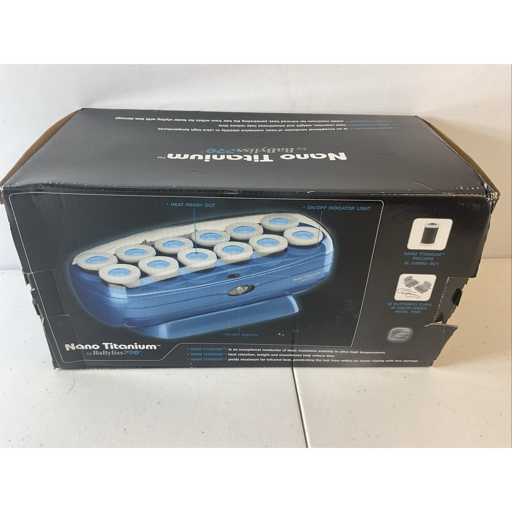 BaByliss PRO Nano Titanium Professional Hot Rollers 12 Jumbo rollers - Picture 2 of 5